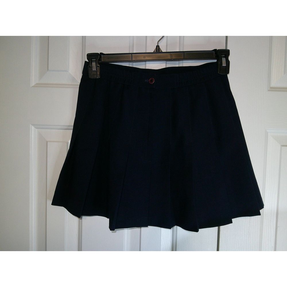 Pebble Beach Navy Blue Pleated Tennis Golf Athletic Skirt Size 8
